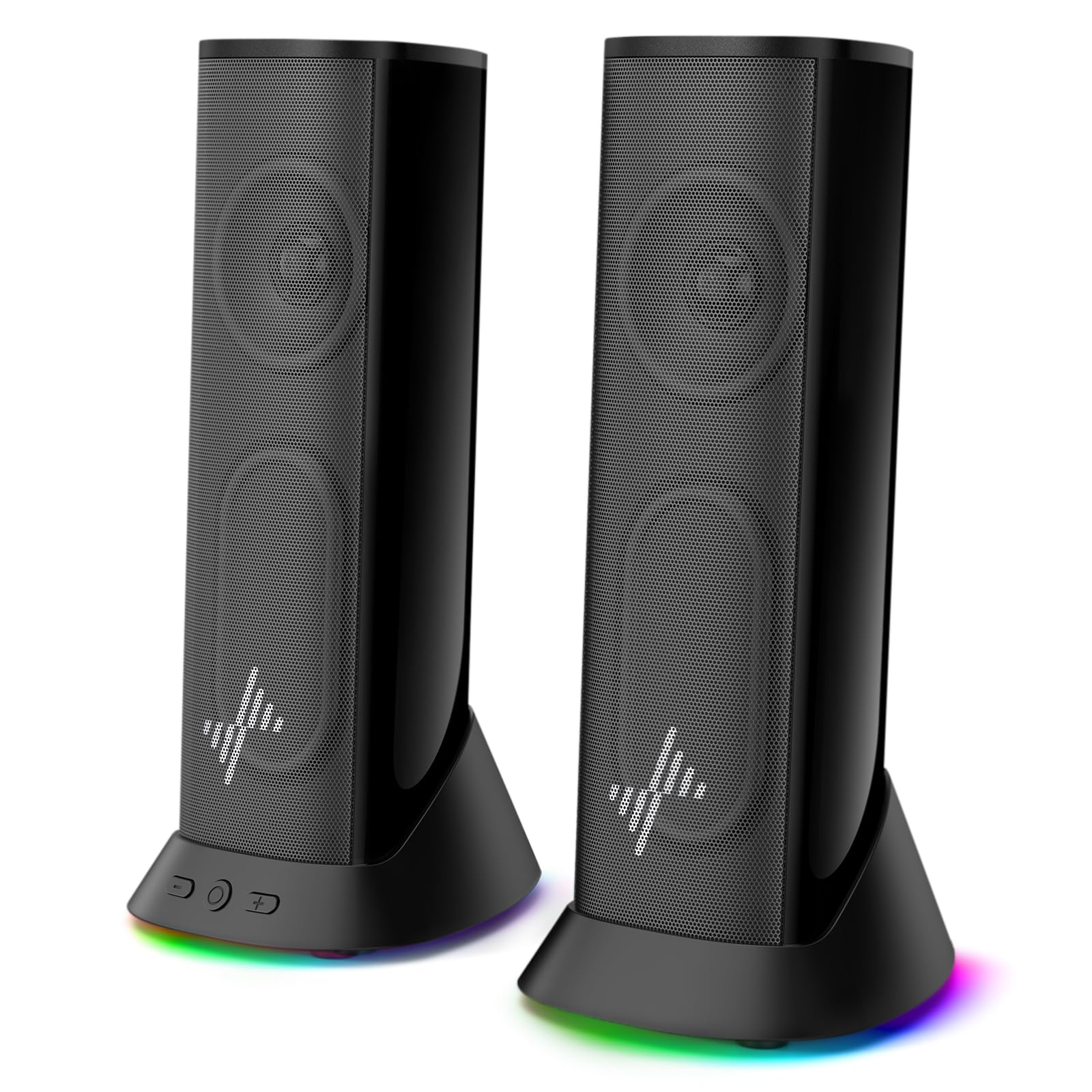 Nylavee コンピュータースピーカー ブラック Amazon.co.jp: Nylavee PCスピーカー ゲーミングスピーカー